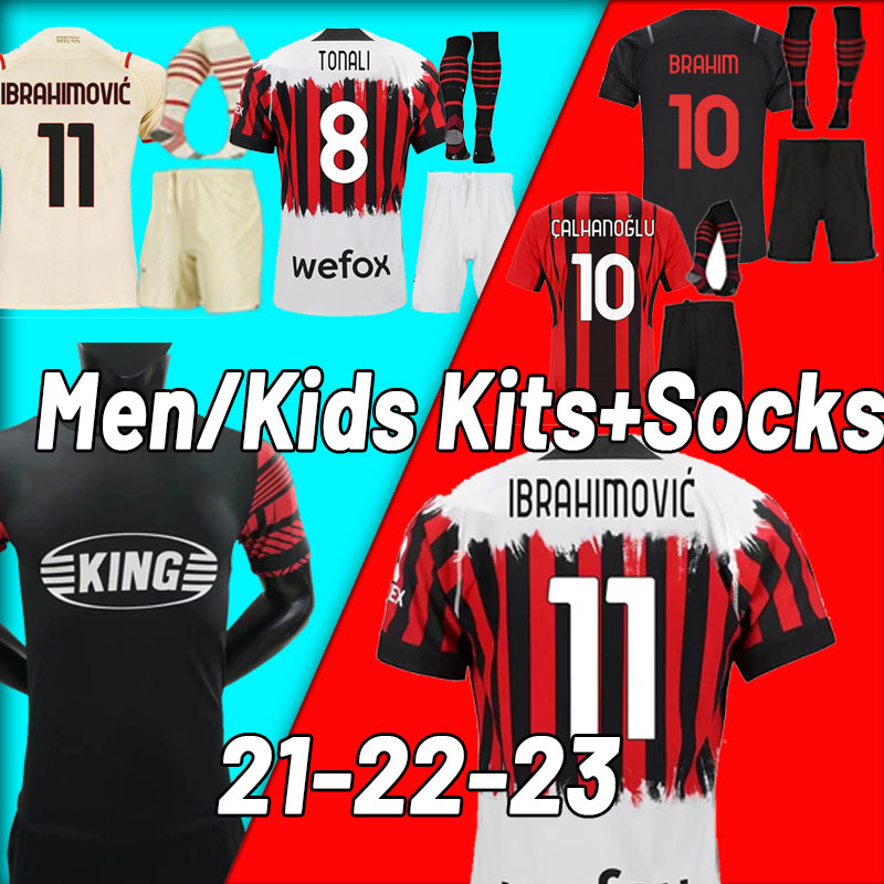 2021 2022 AC Soccer milan jerseys IBRAHIMOVIC THEO Mandzukic Kessie Men kid Kits football HOME AWAY THIRD shirts 21 22 23 player version full set socks training TONALI, Home+patch
2021 2022 AC Soccer milan jerseys IBRAHIMOVIC THEO Mandzukic Kessie Men kid Kits football HOME AWAY THIRD shirts 21 22 23 player version full set socks training TONALI, Home+patch