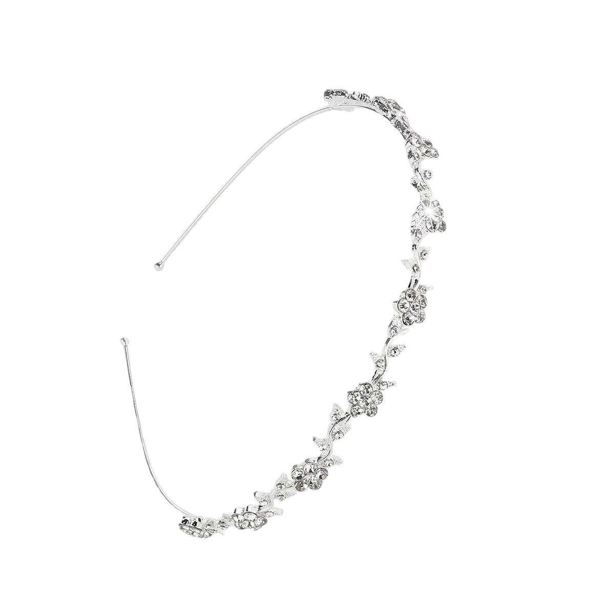 Chic Crystal-Embellished Headwear - Royal Princess Style Wedding Hair Accent for Ladies
