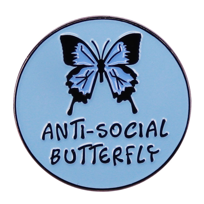 Anti social Butterfly Brooch Cute Anime Movies Games Hard Enamel Pins Collect Metal Cartoon Brooch Backpack Hat Bag Collar Lapel Badges Women Fashion Jewelry, As picture
Anti social Butterfly Brooch Cute Anime Movies Games Hard Enamel Pins Collect Metal Cartoon Brooch Backpack Hat Bag Collar Lapel Badges Women Fashion Jewelry, As picture