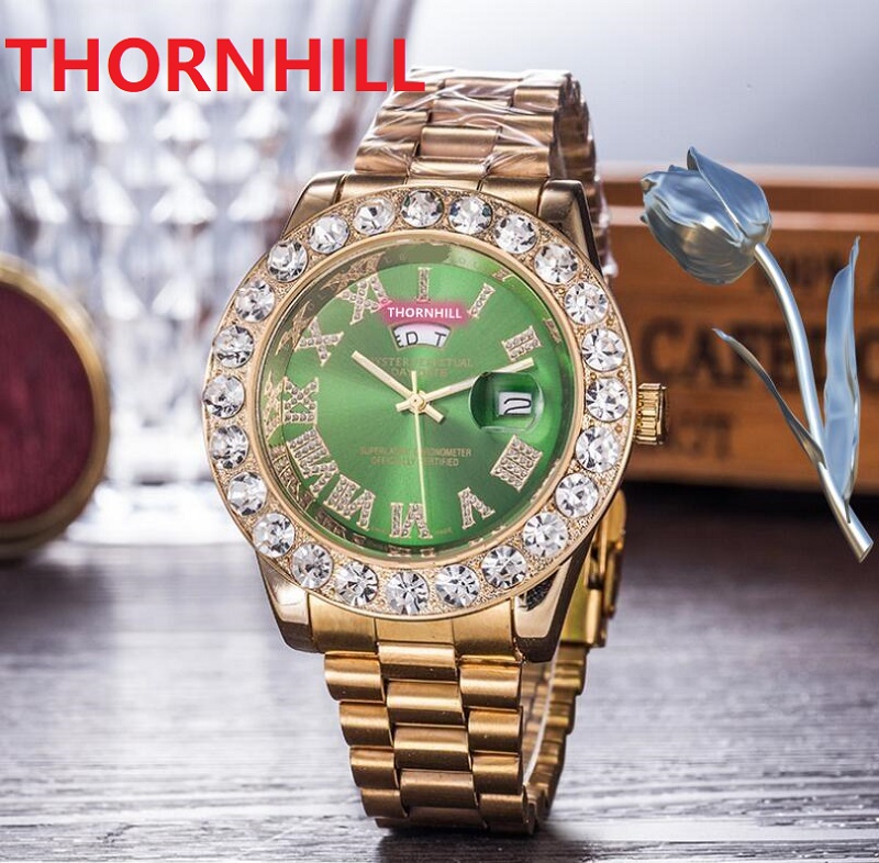 Famous designer full stainless steel watches 43mm Quartz chronograph movement Men Big Diamonds Ring Roman Number Classic Wristwatches wholesale and retail, As pic
Famous designer full stainless steel watches 43mm Quartz chronograph movement Men Big Diamonds Ring Roman Number Classic Wristwatches wholesale and retail, As pic