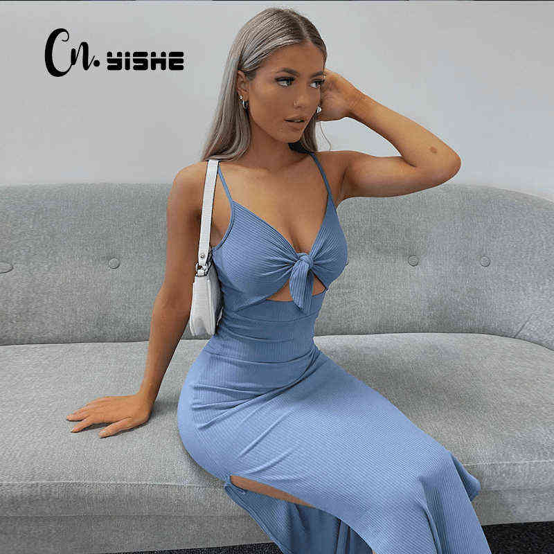 CNYISHE Sexy Backless Long Dress Fashion Women Bandage Cut Out Split Bodycon Dress 2021 Ladies Party Club Maxi Dresses Vestidos Y220401, Blue
CNYISHE Sexy Backless Long Dress Fashion Women Bandage Cut Out Split Bodycon Dress 2021 Ladies Party Club Maxi Dresses Vestidos Y220401, Blue