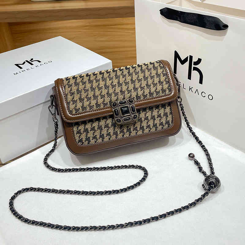 Handbags 70% Off 2022 new design high sense sling one Shoulder Messenger women's bag lattice chain small square Purses, Brown
Handbags 70% Off 2022 new design high sense sling one Shoulder Messenger women's bag lattice chain small square Purses, Brown