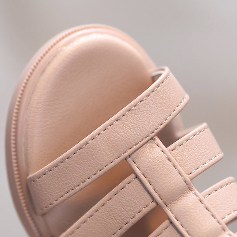 Girls Sandals Summer Kids Gladiator Sandals Boots Back Bow Roma Shoes Narrow Band Princess Shoes For Child Baby Black Begie 220621