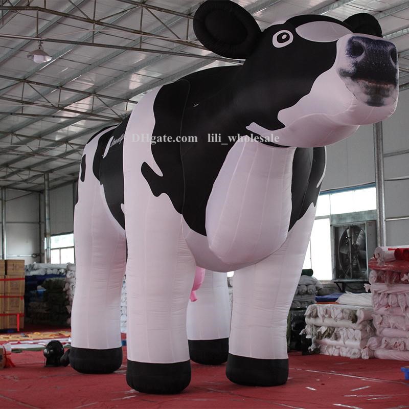 8/10/13/16ft or Custom giant inflatable Dutch dairy cows for advertising made in China
