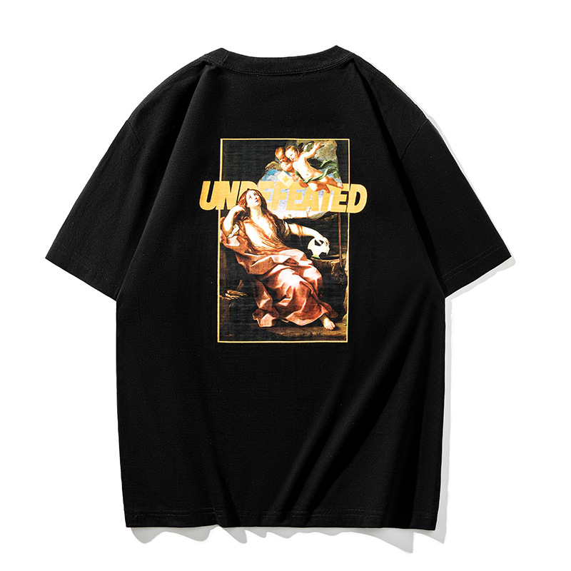 Undefeated short-sleeve tee mens tide brand t-shirt designer oil painting round neck top cotton t-shirts, Black
Undefeated short-sleeve tee mens tide brand t-shirt designer oil painting round neck top cotton t-shirts, Black
