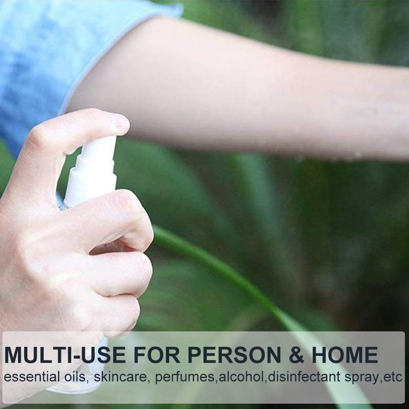 36Pcs 30Ml/1Oz Mini Fine Mist Spray Bottles Portable Refillable Small Empty Clear Plastic Travel Perfume Cosmetics Containers 220711