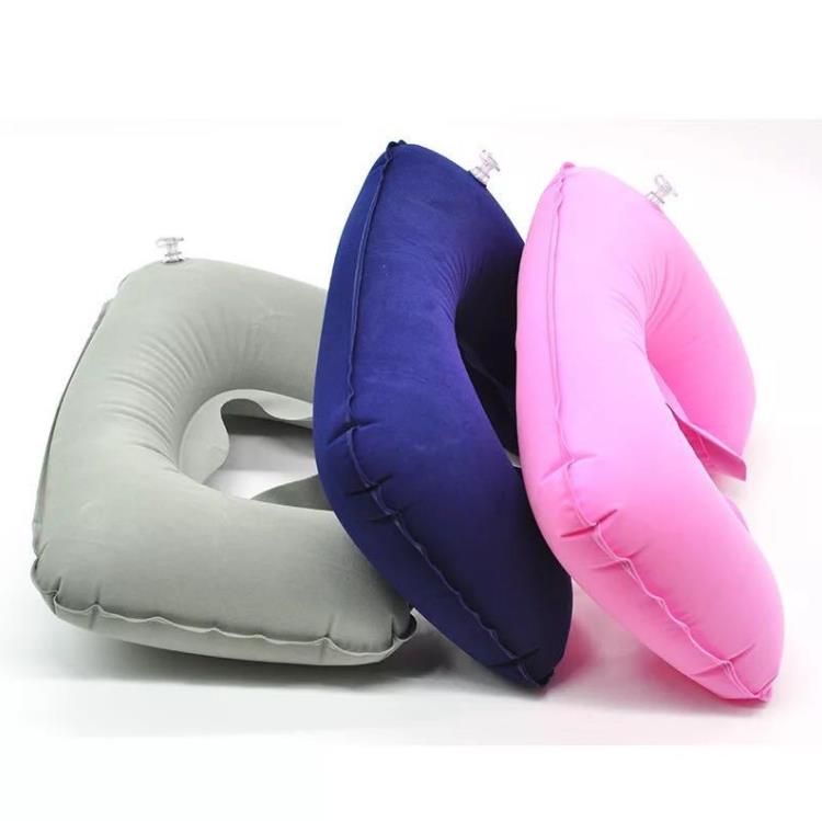 500pcs U Shaped Travel Pillow Inflatable Neck Car Head Rest Air Cushion for Travel-Office Air-Cushion Neck-Pillow SN4337