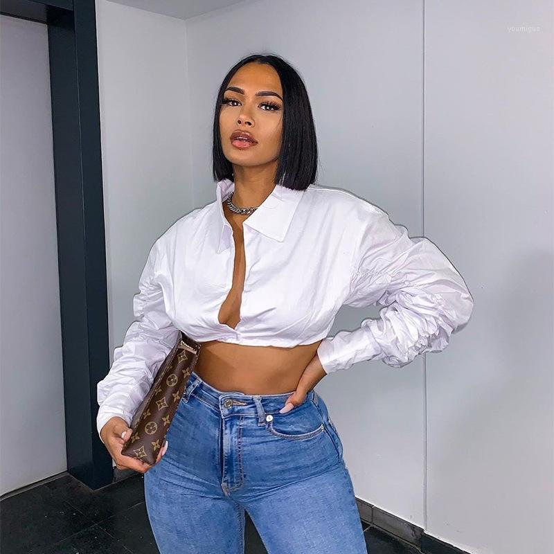 Women' Blouses & Shirts Fashion 2022 Clothing Crop Solid Slim Ruched White Puff Sleeve Blouse Women Long, Gray
Women' Blouses & Shirts Fashion 2022 Clothing Crop Solid Slim Ruched White Puff Sleeve Blouse Women Long, Gray
