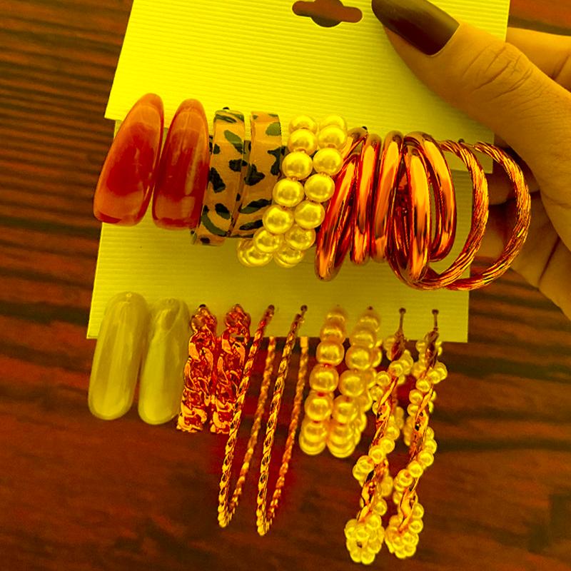 Hoop & Huggie Bohemian Big Resin Earrings Set For Women Girl Geometric Colorful Gold Color Round Circle Acrylic Pearl Earring Jewelry
Hoop & Huggie Bohemian Big Resin Earrings Set For Women Girl Geometric Colorful Gold Color Round Circle Acrylic Pearl Earring Jewelry