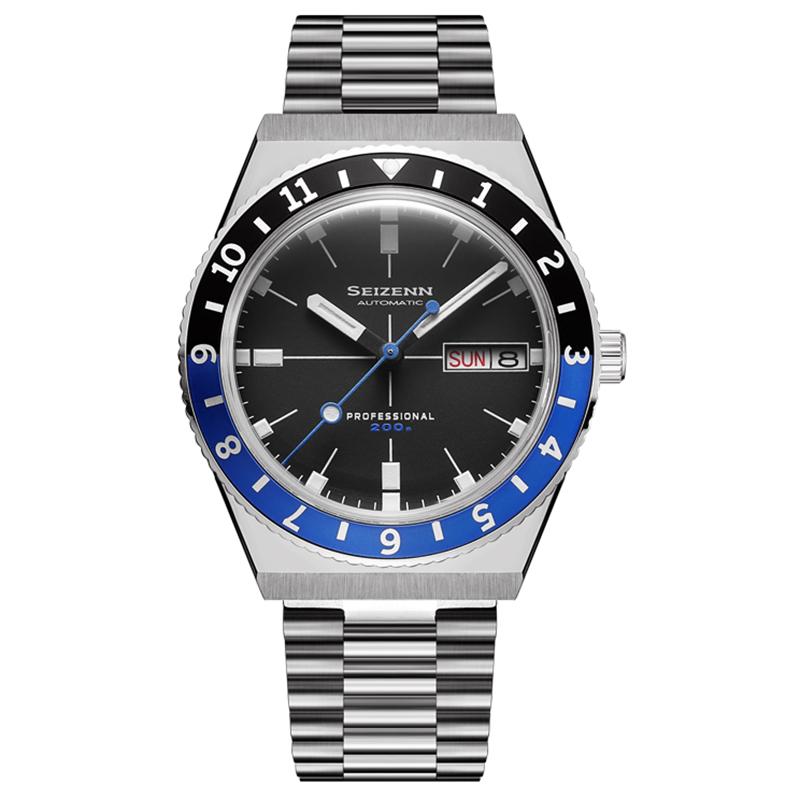Wristwatches SEIZENN G-SERIES MASTER RETRO Vintage Sports Watch Mens Diver Automatic Watches Nh36 Luminous Dome Glass Time, Red blue metal
Wristwatches SEIZENN G-SERIES MASTER RETRO Vintage Sports Watch Mens Diver Automatic Watches Nh36 Luminous Dome Glass Time, Red blue metal