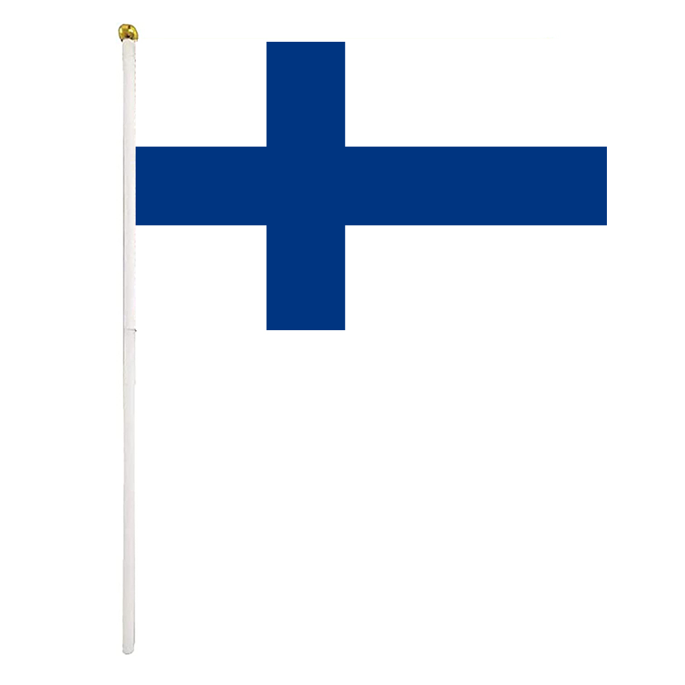 Finland Hand Waving Flag 14X21CM Premium Polyester Mini World Country Flag Banner With Plastic Flagpole
Finland Hand Waving Flag 14X21CM Premium Polyester Mini World Country Flag Banner With Plastic Flagpole