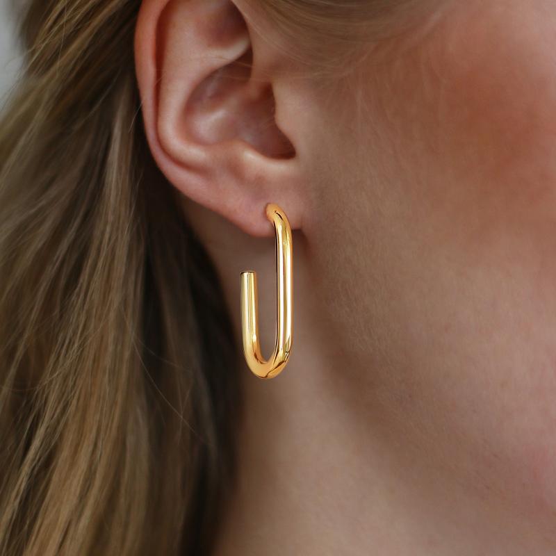 Hoop & Huggie Rectangle Geometric Hook Earrings Long Oval Drop Hoops For Women Stainless Steel Minimal Modern JewelryHoop
Hoop & Huggie Rectangle Geometric Hook Earrings Long Oval Drop Hoops For Women Stainless Steel Minimal Modern JewelryHoop