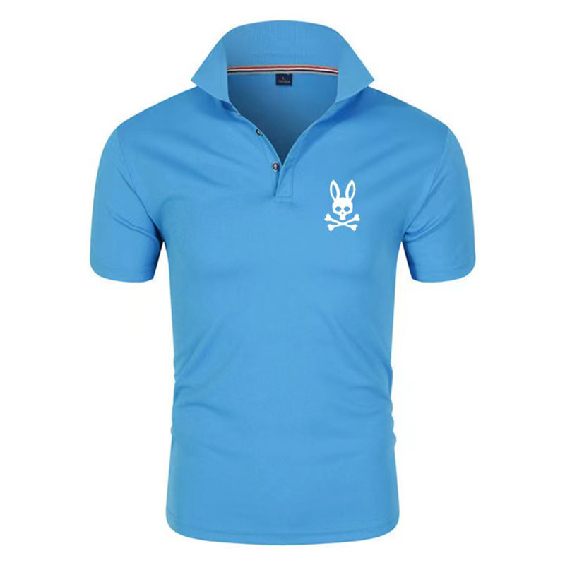 Mens Casual Polo Shirts Psychological Rabbit Animal Print Summer Men Short Sleeve T Shirts Fashion Lapel Slim Fit Solid Color, Customize 
Mens Casual Polo Shirts Psychological Rabbit Animal Print Summer Men Short Sleeve T Shirts Fashion Lapel Slim Fit Solid Color, Customize