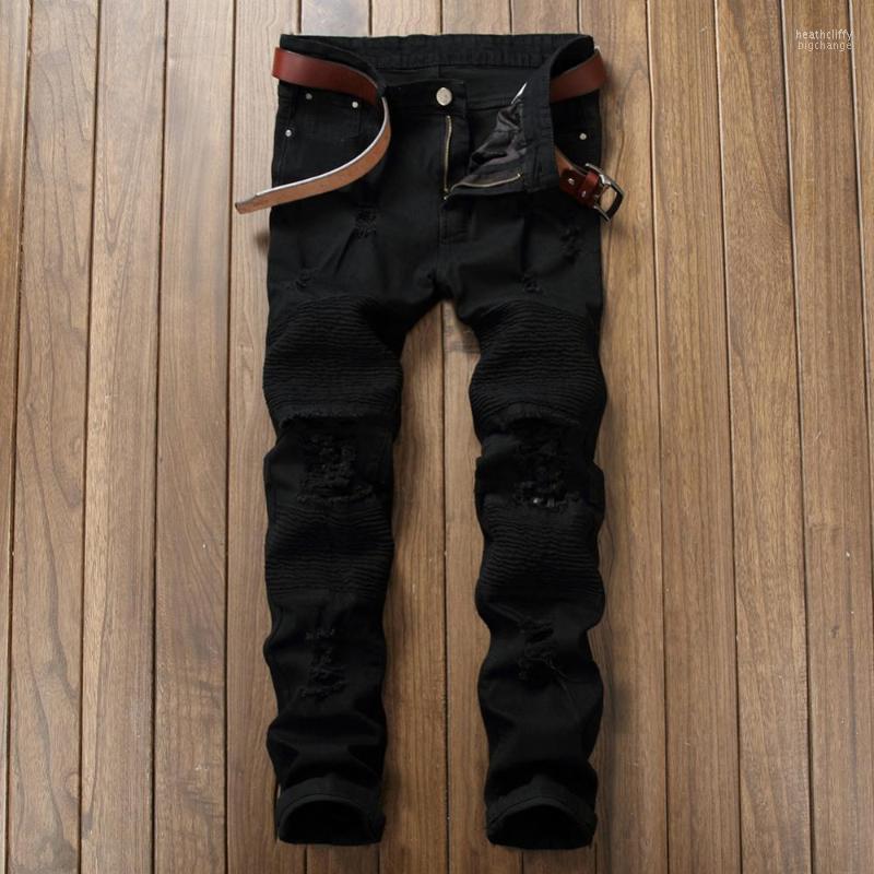 Men's Jeans Biker Men Slim Ripped Hole Solid Color Skinny Straight Trousers Pants Male Fashion Classic Heat22, Black
Men's Jeans Biker Men Slim Ripped Hole Solid Color Skinny Straight Trousers Pants Male Fashion Classic Heat22, Black