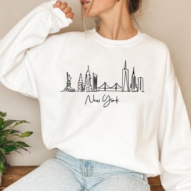 Women' Hoodies & Sweatshirts City Print Female Sweatshirt O-neck Pullovers Hoodie Harajuku Y2k Clothes Grunge Gothic Aesthetic Clothing Who, White
Women' Hoodies & Sweatshirts City Print Female Sweatshirt O-neck Pullovers Hoodie Harajuku Y2k Clothes Grunge Gothic Aesthetic Clothing Who, White