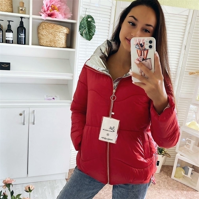 Winter Women Parkas jacket Autumn Winter matte fabric thick warm female parkas jacket Casual Solid winter outwear jackets 201127, Red 
Winter Women Parkas jacket Autumn Winter matte fabric thick warm female parkas jacket Casual Solid winter outwear jackets 201127, Red