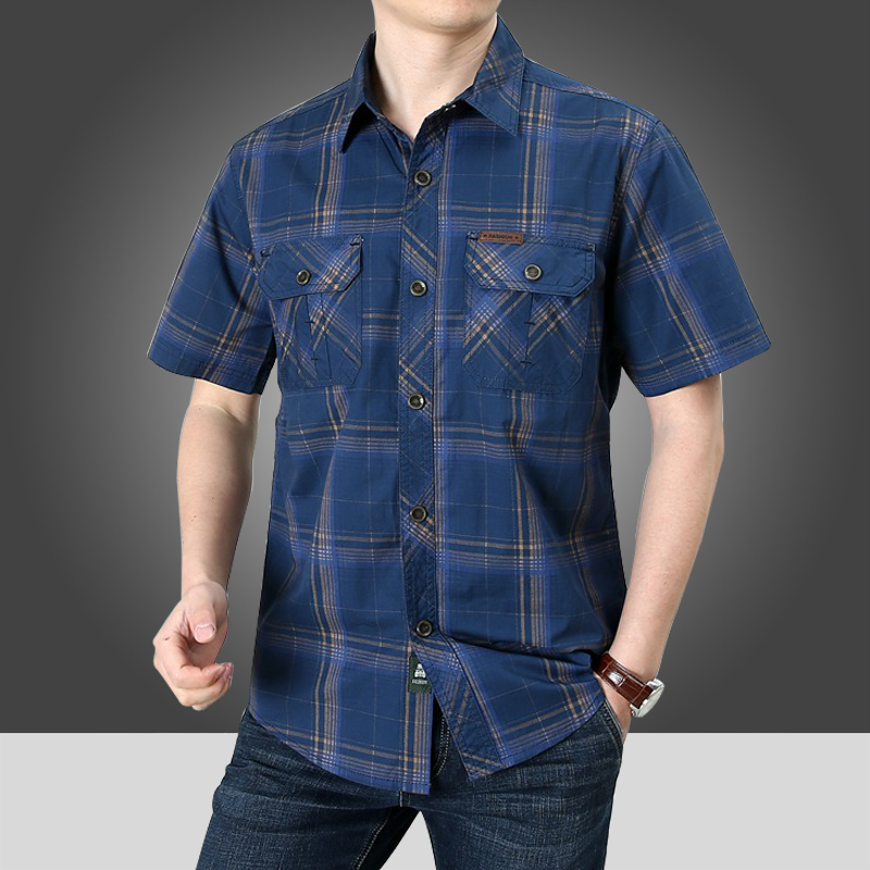 Shirts For Men Fashion Short Sleeve Casual Male Shirt Man Summer Men's Clothes Cotton Large Size Camisa Masculina Sale 220322