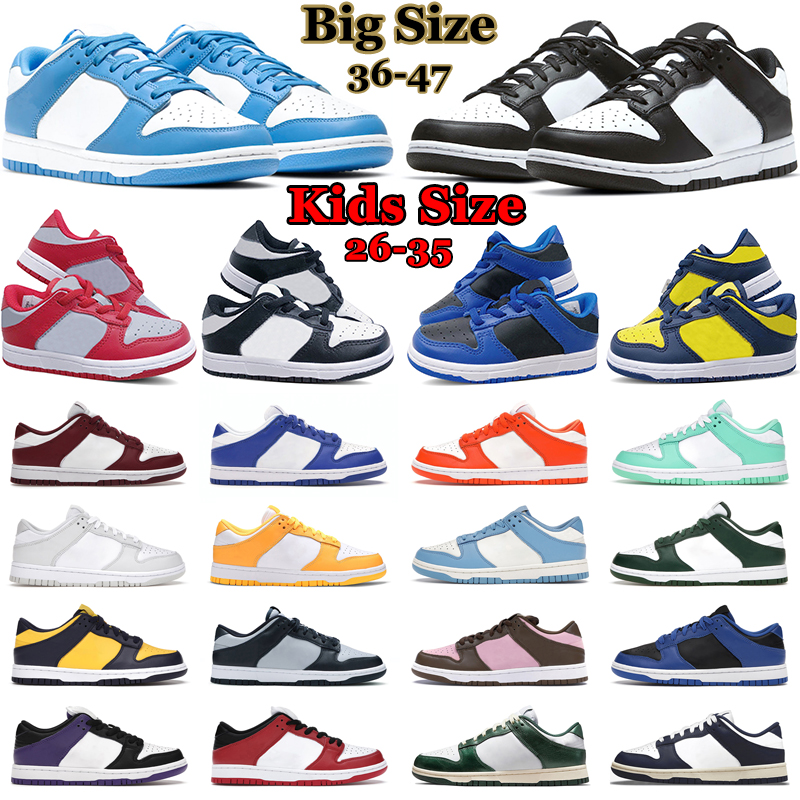 Big Size 26-47 Kids Shoe Designer Dunks Low Running Shoes Men Women White Black Panda UNC Syracuse Kentucky Children Mens Trainer Outdoor Sports Sneakers, 10
Big Size 26-47 Kids Shoe Designer Dunks Low Running Shoes Men Women White Black Panda UNC Syracuse Kentucky Children Mens Trainer Outdoor Sports Sneakers, 10