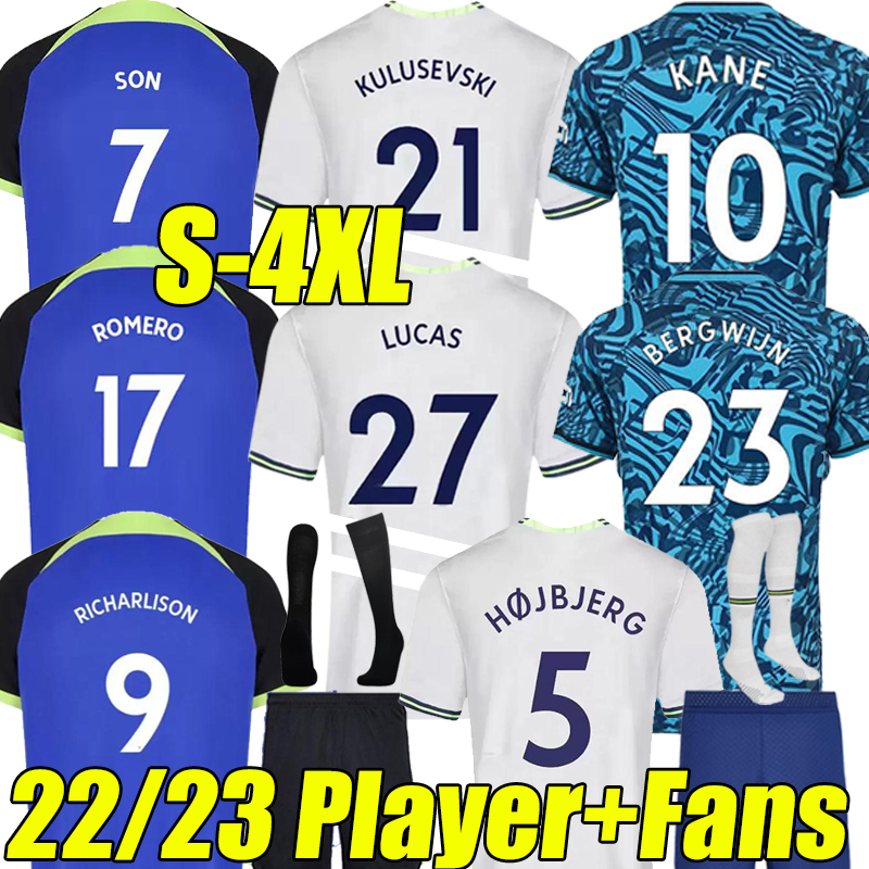 4XL 22/23 KANE SON BERGWIJN Soccer Jerseys KULUSEVSKI HOJBJERG 2022 2023 PERISIC Third ROMERO Football shirt BENTANCUR Men kids Kits sock Full sets uniform, 22-23 home
4XL 22/23 KANE SON BERGWIJN Soccer Jerseys KULUSEVSKI HOJBJERG 2022 2023 PERISIC Third ROMERO Football shirt BENTANCUR Men kids Kits sock Full sets uniform, 22-23 home