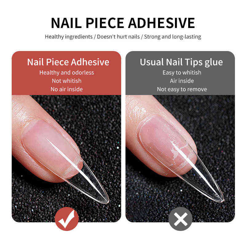 NXY Nail Gel 5g Tips Glue Pen Multifunction Transparent Color Soak Off Uv Led Extension Art Varnish 0328