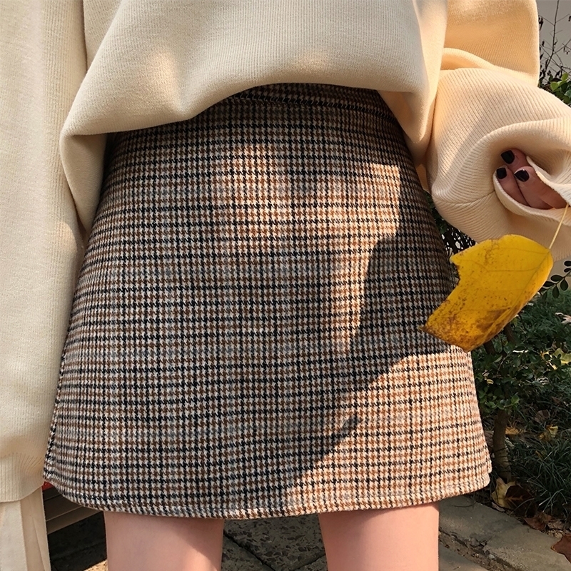 Casual Womens Skirts Japanese Harajuku Ulzzang Vintage High Waist A Word Skirt Female Korean Kawaii Cute Clothing For Women Y200326, Khaki
Casual Womens Skirts Japanese Harajuku Ulzzang Vintage High Waist A Word Skirt Female Korean Kawaii Cute Clothing For Women Y200326, Khaki
