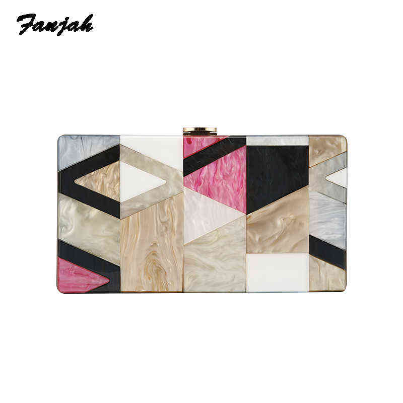 Women Gorgeous Acrylic Clutch Brand Designer Evening Bag Wedding Bridesmaid Handbag Marble Colored Single Flap Messenger Bag T220727, As picture show
Women Gorgeous Acrylic Clutch Brand Designer Evening Bag Wedding Bridesmaid Handbag Marble Colored Single Flap Messenger Bag T220727, As picture show