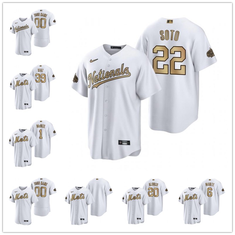 Custom Men women youth 22 Juan Soto Washington''Nationals''39 Diaz 1 Mcneil 20 Pete Alonso 6 Starling Marte 2022 All-Star Game White Stitched Jersey
Custom Men women youth 22 Juan Soto Washington''Nationals''39 Diaz 1 Mcneil 20 Pete Alonso 6 Starling Marte 2022 All-Star Game White Stitched Jersey