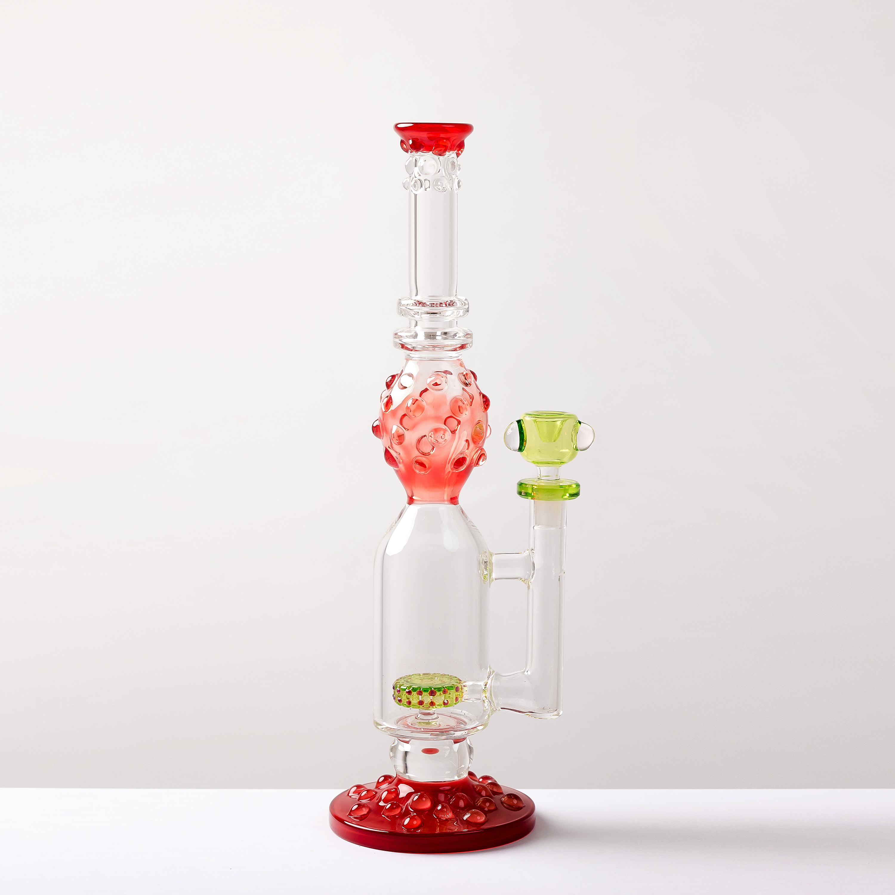 glass bong Smoking Accessories Blood red rocket hookah oil rig hookah collector 16 inches We are the manufacturer