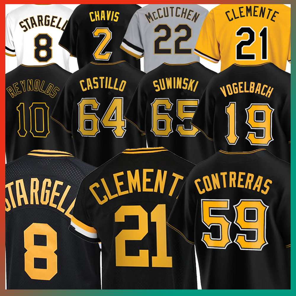 Pittsburgh 21 Roberto Clemente Pirates Baseball Jerseys 8 Willie Stargel 19 Daniel Vogelbach Roansy Contreras 13 Ke'Bryan Hayes 65 Jack Suwinski 2 Michael Chavis, Men(hai dao)
Pittsburgh 21 Roberto Clemente Pirates Baseball Jerseys 8 Willie Stargel 19 Daniel Vogelbach Roansy Contreras 13 Ke'Bryan Hayes 65 Jack Suwinski 2 Michael Chavis, Men(hai dao)