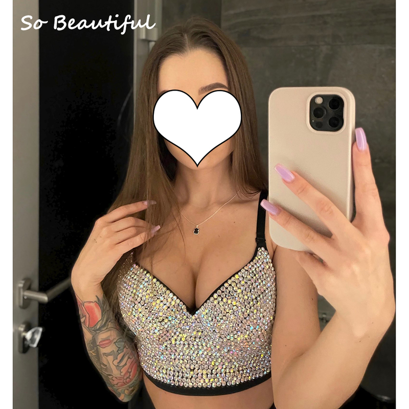 Sexy Corset Top Bustier Crop Rave Outfit Festival Clothing Female Silver Glitter s for Women Summer 220316