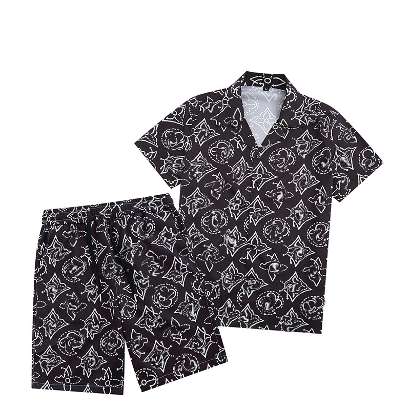 Luxury Mens flower shirt Hawaiian suit casual button beach Tracksuits Full body printing tropical vacation Beachwear Short Sleeve 2pcs set Shirt, 09
Luxury Mens flower shirt Hawaiian suit casual button beach Tracksuits Full body printing tropical vacation Beachwear Short Sleeve 2pcs set Shirt, 09