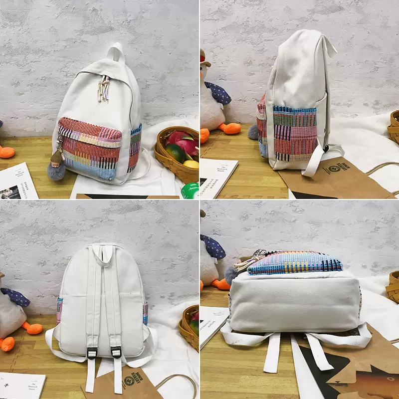 Waist bagsFashion Backpacks with Handle School Shoulder bags for Girls Womens Large Bag Korean Stylish Plaid Japanese Schoolbag MD0314