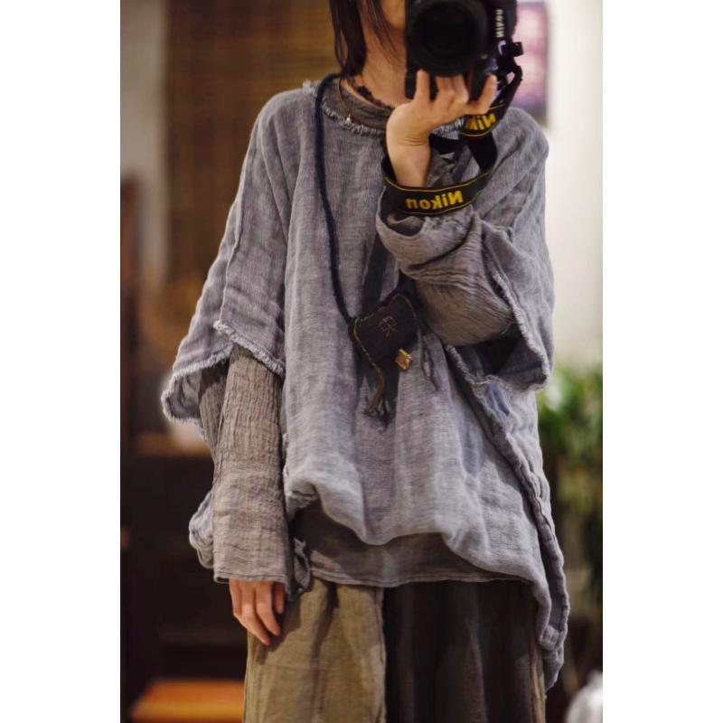 Women's Blouses & Shirts Autumn Summer Loose Original Retro Linen Blouse Tops Clothes Ladies Ripped Flax Shirt Female 2022 Women's Pullo, Khaki
Women's Blouses & Shirts Autumn Summer Loose Original Retro Linen Blouse Tops Clothes Ladies Ripped Flax Shirt Female 2022 Women's Pullo, Khaki