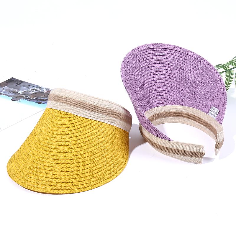Wide Brim Hats Summer Empty Top Sun Cap Portable Simple Beach Hat Women Outdoor Sunshade Fashion Casual Straw Visors, White
Wide Brim Hats Summer Empty Top Sun Cap Portable Simple Beach Hat Women Outdoor Sunshade Fashion Casual Straw Visors, White