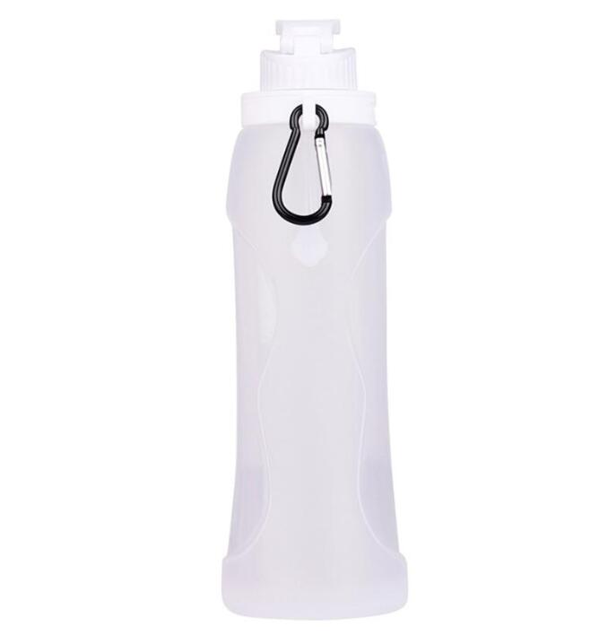 17oz Outdoor Sport Bottle Food Grade Silicone Mug Travel Collapsible Portable Kettle Foldable Water Bottles Custom Gift Cup DBC C0602G10 Z260202