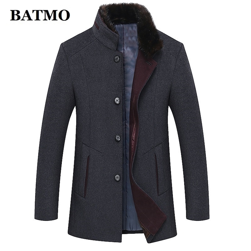 BATMO arrival winter high quality wool casual trench coat menmen's thicked wool jackets plus-size M-6XL 1658 201128