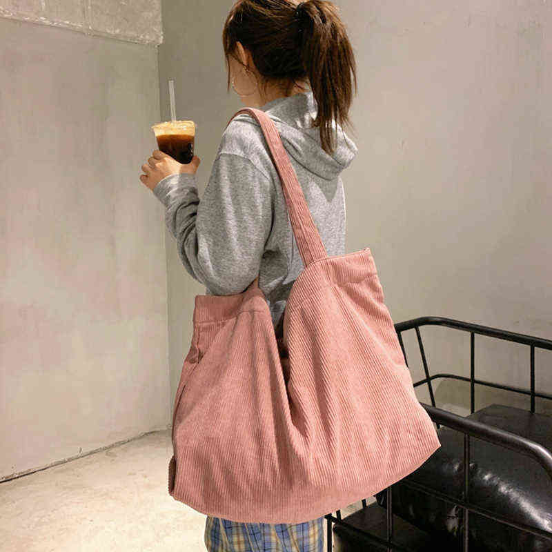 Evening Bags Corduroy Shopper Canvas Shoulder Tote Zipper Environmental Storage Large Capacity Retro Art Handbag 2022 New for Women 220608, Black
Evening Bags Corduroy Shopper Canvas Shoulder Tote Zipper Environmental Storage Large Capacity Retro Art Handbag 2022 New for Women 220608, Black