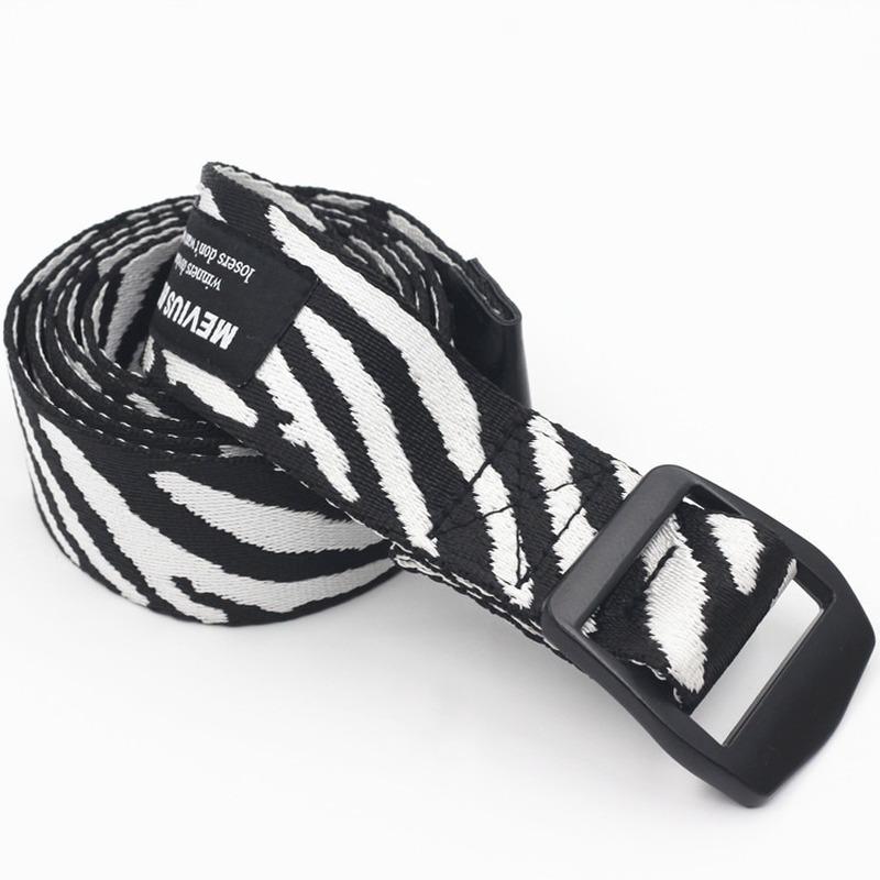 Belts Zebra Pattern Belt Canvas Women's Fashion Day Word Buckle Men's Personality Decorative For Both Men And WomenBelts, Black
Belts Zebra Pattern Belt Canvas Women's Fashion Day Word Buckle Men's Personality Decorative For Both Men And WomenBelts, Black