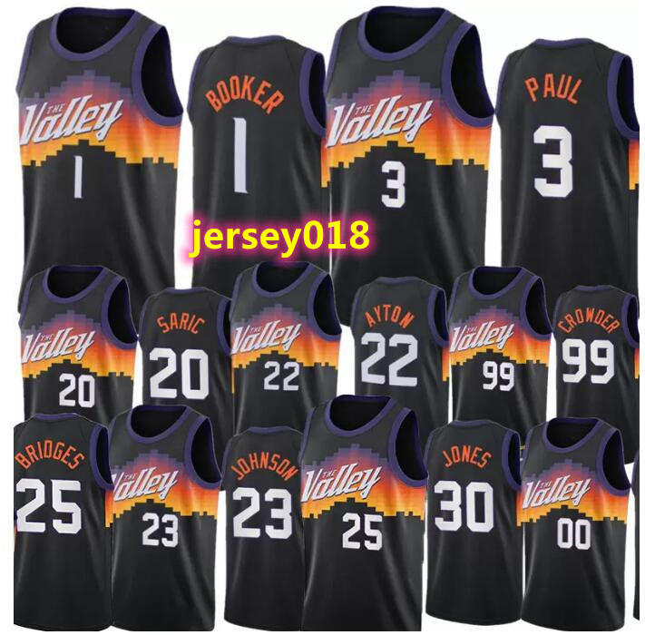 Suns Men Chris Paul Devin Booker Basketball Jerseys DeAndre Ayton Top 2021 Swingmans City Jersey Black Uniform Crowder Saric Bridges Jalen Smith Johnson Carter PHO, Colour 1
Suns Men Chris Paul Devin Booker Basketball Jerseys DeAndre Ayton Top 2021 Swingmans City Jersey Black Uniform Crowder Saric Bridges Jalen Smith Johnson Carter PHO, Colour 1
