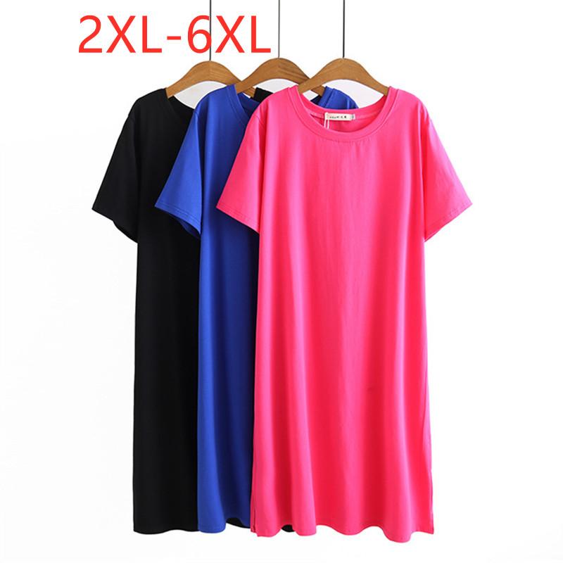 Plus Size Dresses Ladies Summer For Women Large Short Sleeve Loose Red Black Casual Midi T-shirt Dress 3XL 5XL 6XLPlus
Plus Size Dresses Ladies Summer For Women Large Short Sleeve Loose Red Black Casual Midi T-shirt Dress 3XL 5XL 6XLPlus