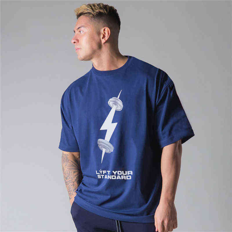 Men New Oversized Loose Comfortable Sports T Shirt Summer Cotton Gym Fitness Bodybuilding Workout Shirts Short Sleeve Tees Top J220727, White
Men New Oversized Loose Comfortable Sports T Shirt Summer Cotton Gym Fitness Bodybuilding Workout Shirts Short Sleeve Tees Top J220727, White