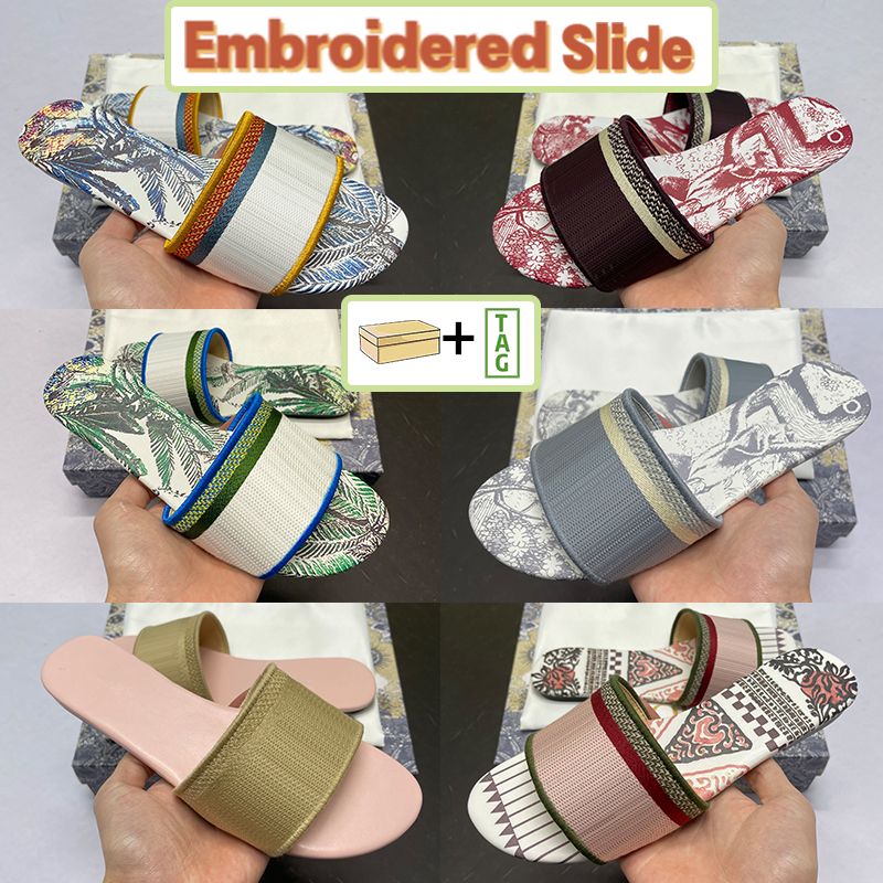 Beach Slippers Men Women Embroidered Cotton Slide Flip-Flop Cornflower Blue Dark Nude Stripes Gold Metallic Grey Print Striped Summer Shoes With Box, Double shoe box
Beach Slippers Men Women Embroidered Cotton Slide Flip-Flop Cornflower Blue Dark Nude Stripes Gold Metallic Grey Print Striped Summer Shoes With Box, Double shoe box