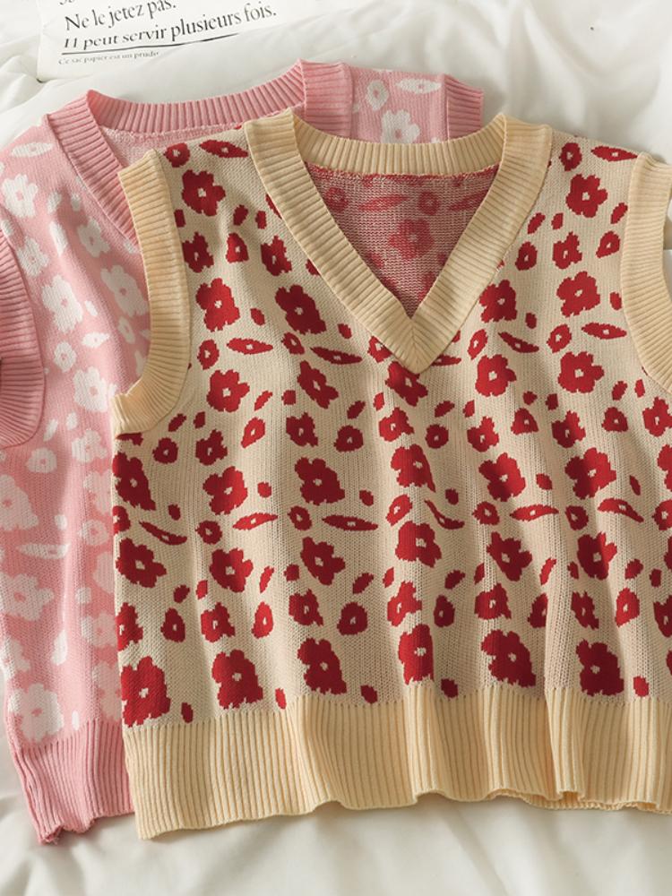 Women's Knits & Tees Korejepo Print Sweet Loose Vest Women Autumn Sleeveless Bottoming Top 2022 Fashion V Neck Versatile Slim Tank Knitted V, Black
Women's Knits & Tees Korejepo Print Sweet Loose Vest Women Autumn Sleeveless Bottoming Top 2022 Fashion V Neck Versatile Slim Tank Knitted V, Black