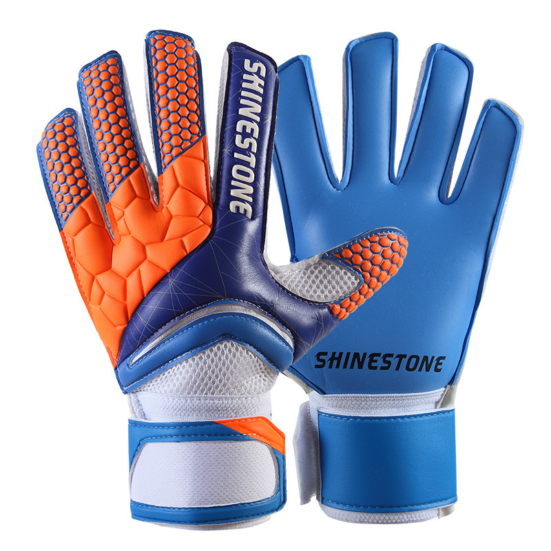 Men Kids Size Latex Professional Soccer Goalkeeper Gloves Strong Finger Protection Football Match 220622