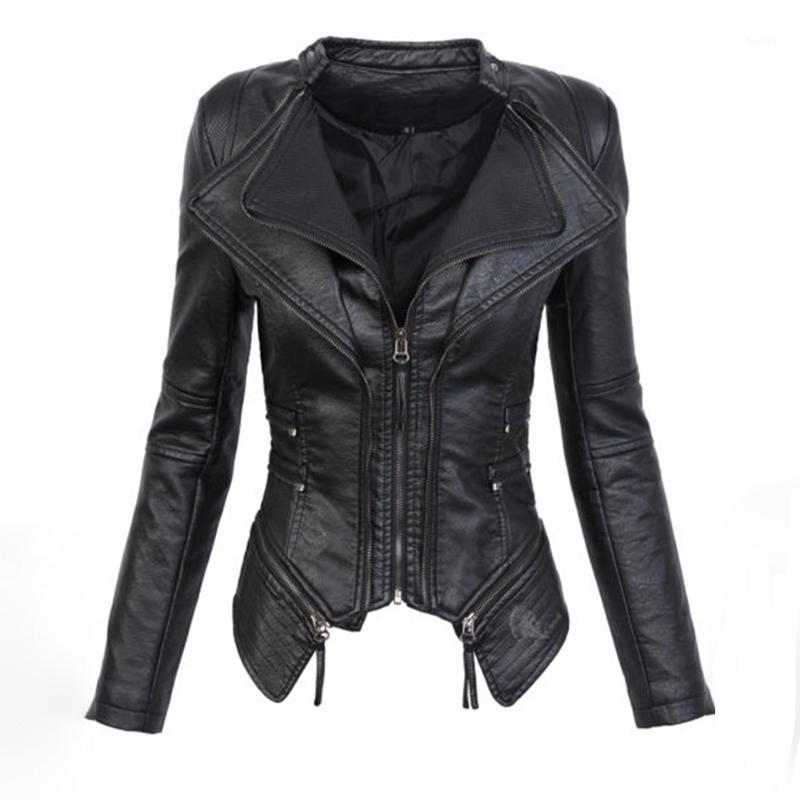 Black Gothic Faux Leather PU Jacket Women Winter Autumn Fashion Motorcycle Coat Punk Zipper Outerwear Plus Size Fall
Black Gothic Faux Leather PU Jacket Women Winter Autumn Fashion Motorcycle Coat Punk Zipper Outerwear Plus Size Fall