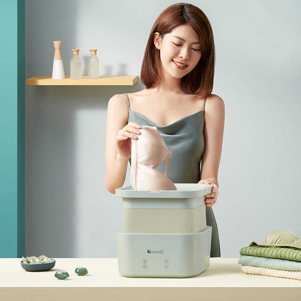 soseki folding washing machines upgrade model washing socks portable small mini underwear panty washing machine