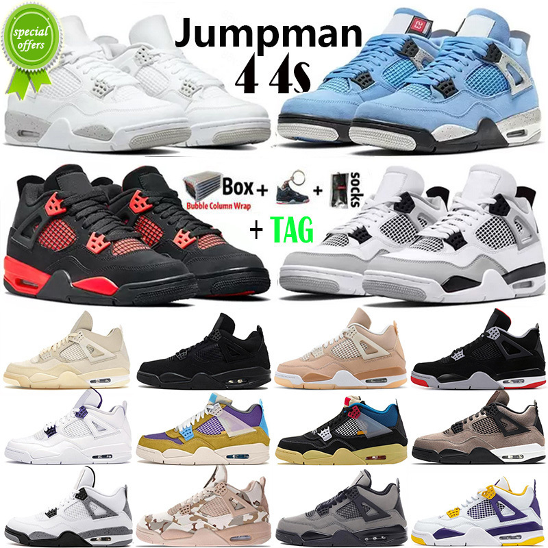 2022 With Box Jumpman 4 4s Mens Basketball Shoes Military Black Red Thunder University Blue White Oreo Sail Bred Black Cat Metallic Purple, 27
2022 With Box Jumpman 4 4s Mens Basketball Shoes Military Black Red Thunder University Blue White Oreo Sail Bred Black Cat Metallic Purple, 27