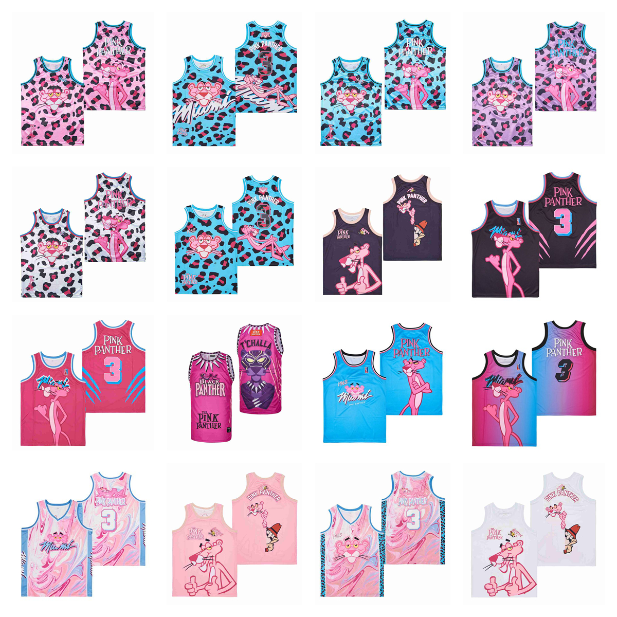 Movie Basketball Jerseys Pink Panther Pink Print Jersey Men Size S--XXL, As picture
Movie Basketball Jerseys Pink Panther Pink Print Jersey Men Size S--XXL, As picture