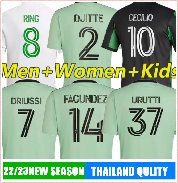 2022 2023 MLS Austins FC Soccer Jerseys Fans Player 22/23 Djitte Driussi Ring Cecilio Fagundez URUTTI football shirt Men Women Kids kit Goalkeeper uniforms calcio, Blue
2022 2023 MLS Austins FC Soccer Jerseys Fans Player 22/23 Djitte Driussi Ring Cecilio Fagundez URUTTI football shirt Men Women Kids kit Goalkeeper uniforms calcio, Blue