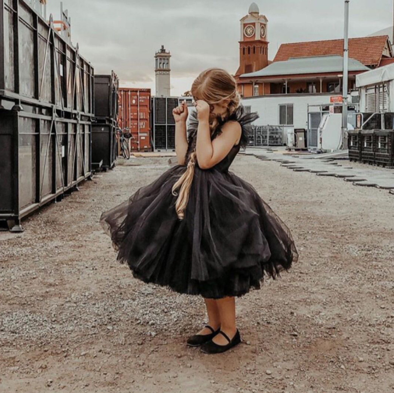 Teenage Girls Dress Children's Clothing Party Elegant Princess Long Tulle Baby Kids Lace Wedding Ceremony Dresses 220426